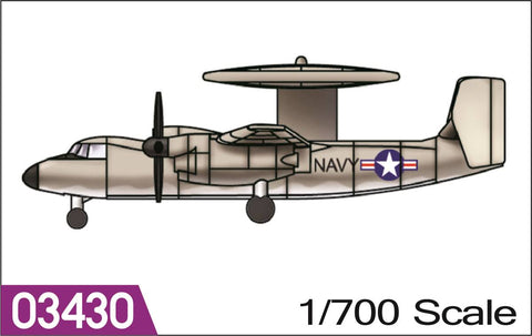TRUMPETER  1:700 Aircraft- E-2C HAWKEYE