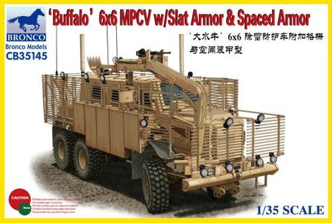 1/35 Buffalo 6x6 MPCV Multi-Purpose Crew Vehicle w/Slat Armor & Spaced Armor