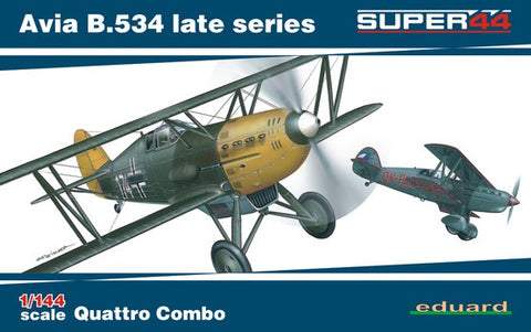 EDUARD 1/144 Avia B534 Late Series Aircraft Quattro Combo