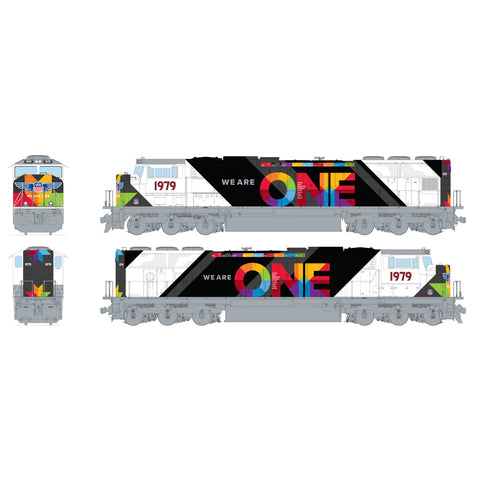 KATO N EMD SD70M w/Standard Flat Radiators - DCC -- Union Pacific #1979 ("We Are One" Slogan)