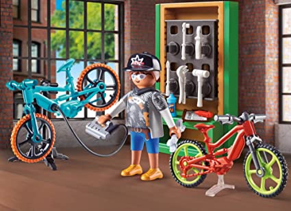 PLAYMOBIL Bike Workshop Gift Set