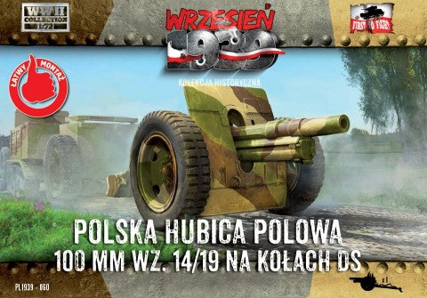 1/72 WWII Skoda 100mm wz14/19 Polish Howitzer
