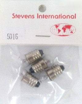 STEVENS 1.5v Clear Screw Base Standard Bulb fits STV #124 & #1510 (4/pk)