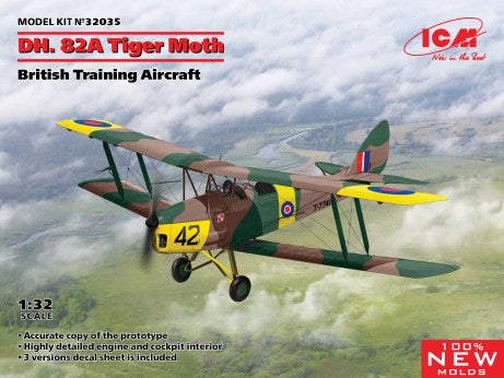 ICM 1/32 DH82A Tiger Moth British Training Aircraft