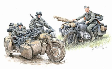 MASTERBOX  1/35 German Motorcycle Troops on the Move (4)