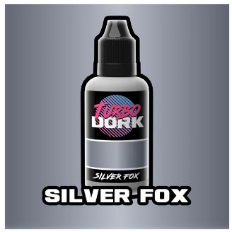 TURBO DORK Silver Fox Metallic Acrylic Paint 20ml Bottle