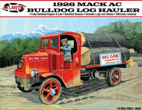 ATLANTIS 1/24 1926 Mack AC Bulldog Log Hauler Truck