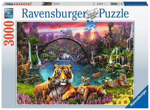 3000-PIECE Tigers in Paradise PUZZLE