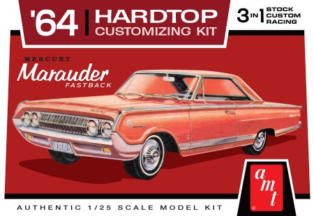 AMT 1/25 1964 Mercury Marauder Fastback Hardtop Customizing Car (3 in 1)