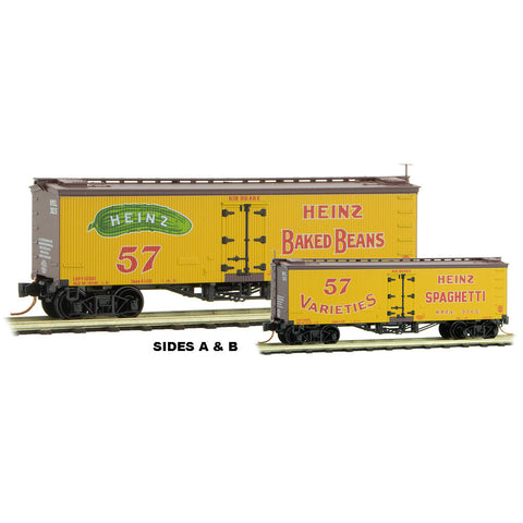 MICRO TRAINS  Z 40' Wood Reefer, Heinz Yellow Series Car 6, H.P.F.L., 3015