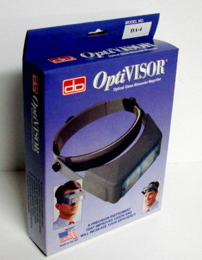 OptiVisor Binocular Headband Magnifier w/Glass Lens Plate 2x Power at 10"
