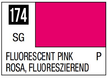 MR HOBBY6 10ml Lacquer Based Gloss Fluorescent Pink