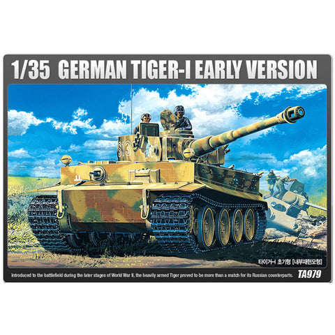 ACADEMY 1/35 WWII Tiger I Tank w/Interior