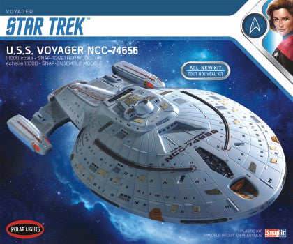 POLAR LIGHTS 1/1000 Star Trek USS Voyager NCC74656 (Snap)