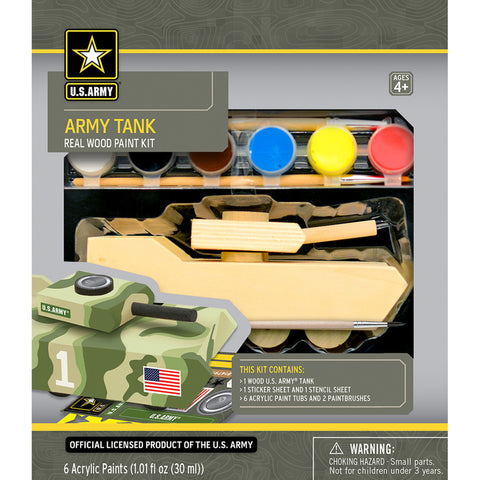 Classic Wood Paint Kit-Army Tank