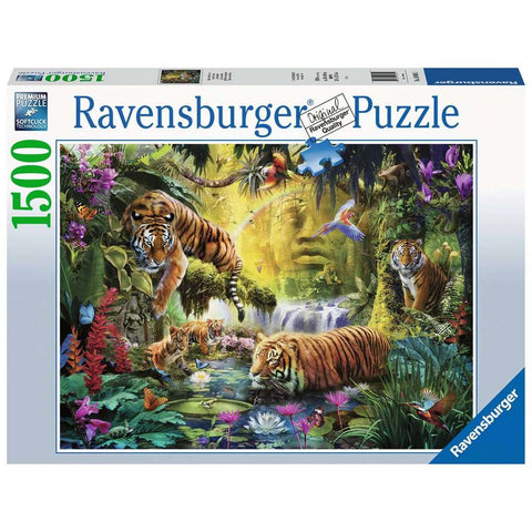 1500-PIECE Tranquil Tigers PUZZLE