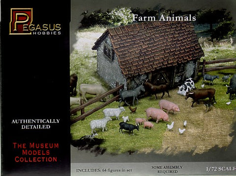 PEGASUS 1/72 Farm Animals (64)