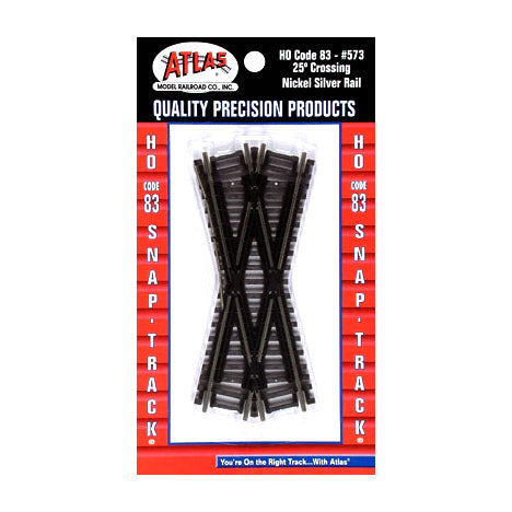 ATLAS HO Code 83 Track 25-Degree Crossing