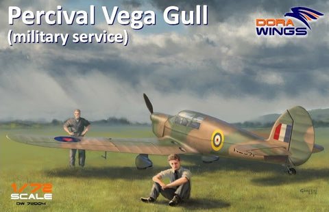 DORA WINGS 1/72 Percival Vega Gull Military Service Four-Seater Aircraft