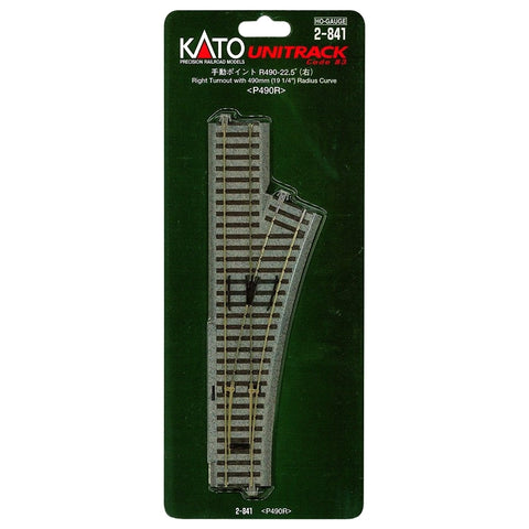 KATO HO Unitrack Manual Right #4 Turnout - 1 piece