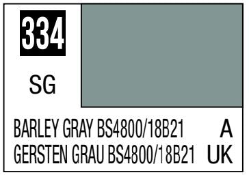MR HOBBY 10ml Lacquer Based Semi-Gloss Barley Gray BS4800/1821