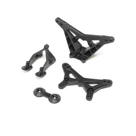 LOSI FR/RR Shock Tower, Wing Stay: Mini-B