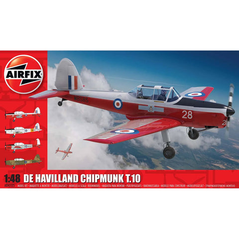 AIRFIX 1:48 DEHAVILLAND CHIPMUNK T10 TRAINER AIRCRAFT