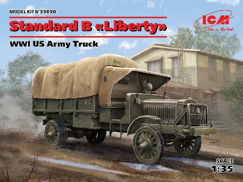ICM 1/35 WWI US Standard B Liberty Army Truck w/Canvas-Type Cover