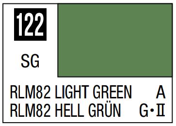 MR HOBBY 10ml Lacquer Based Semi-Gloss Light Green RLM82