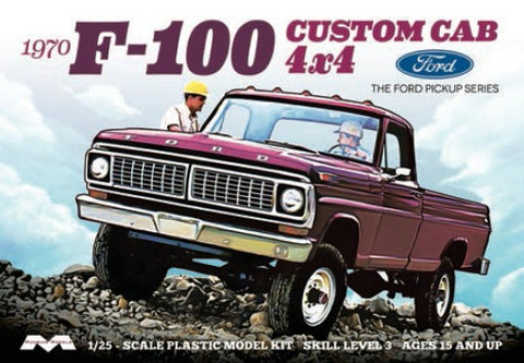MOEBIUS  1/25 1970 Ford F100 Custom Cab 4x4 Pickup Truck