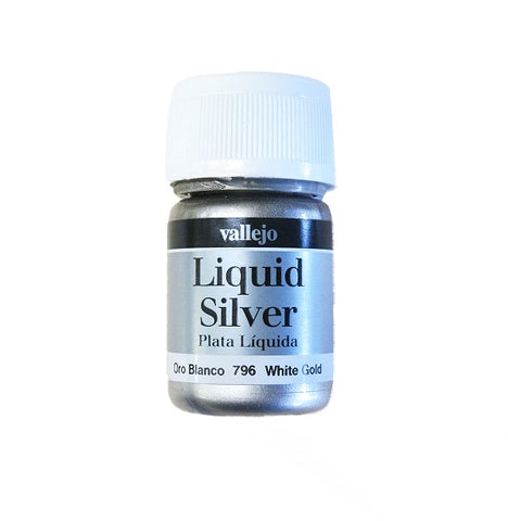 35ml Bottle Metallic Liquid White Gold Model Color