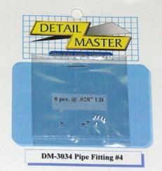 DETAIL MASTER  1/24-1/25 Pipe Fitting #4 (8pc)