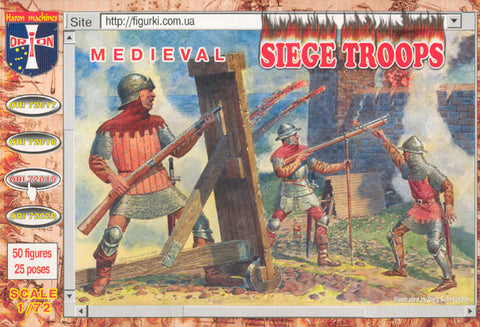 ORION 1/72 Medieval Siege Troops (50)