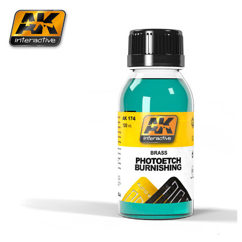 AKI Brass Photo-Etch Burnishing Fluid 100ml Bottle