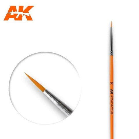 AKI 3/0 Size Synthetic Round Brush
