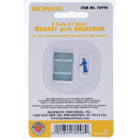 N EZ MAGNET W/BRAKEMAN N SCALE