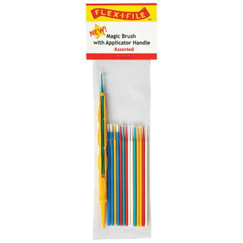 FLEX-I-FILE Magic Brushes Assorted w/Applicator Handle