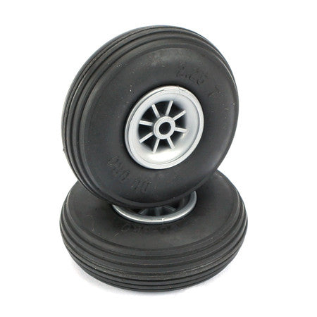 DUBRO TREADED WHEELS 2 1/4"