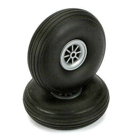 DUBRO TREADED WHEELS 3 1/4"