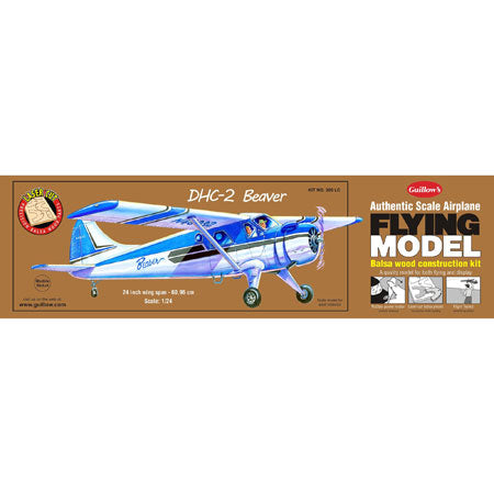 GUILLOWS 24" Wingspan DHC2 Beaver Laser Cut Kit