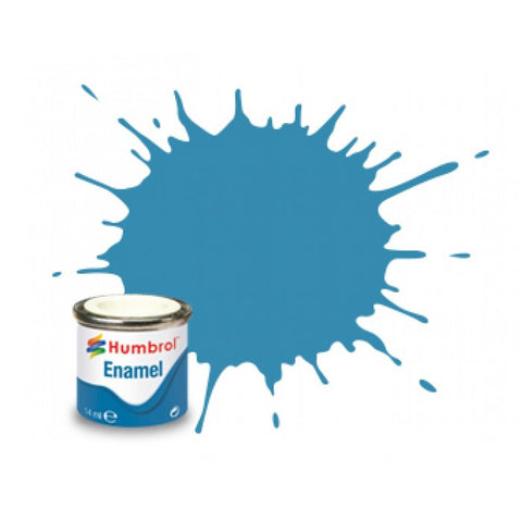 HUMBROL 14ml. Enamel Gloss Mediterranian Blue
