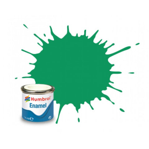 HUMBROL 14ml. Enamel Metallic Green Mist