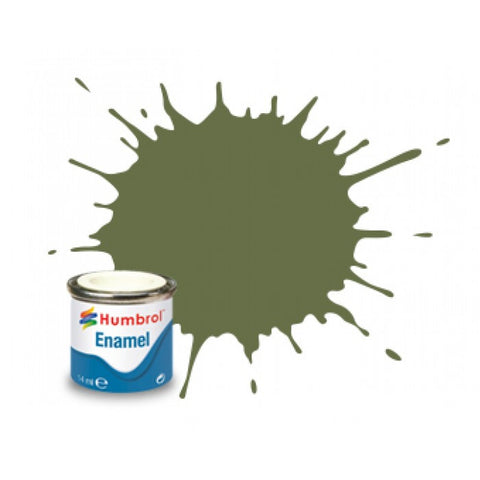 HUMBROL 14ml. Enamel Matte Grass Green