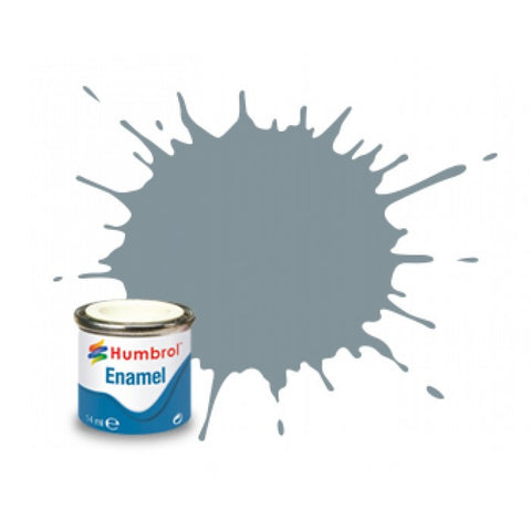 HUMBROL 14ml. Enamel Matte Steel Grey