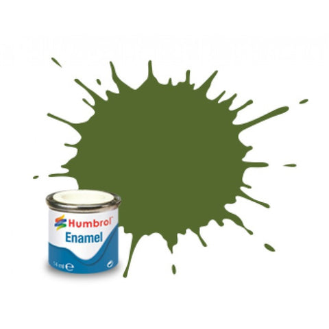HUMBROL 14ml. Enamel Matte Deck Green