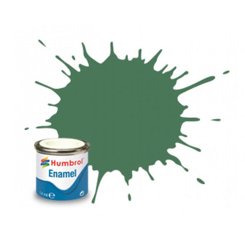 HUMBROL 14ml. Enamel Matte Mid Green