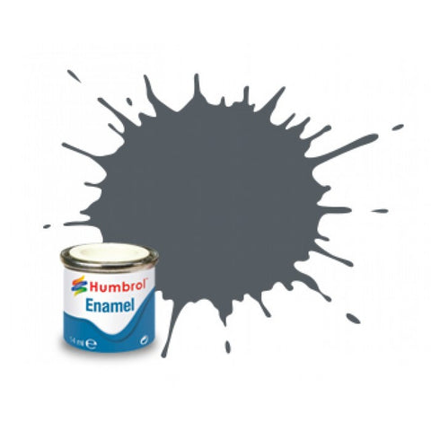 HUMBROL 14ml. Enamel Satin US Dark Grey