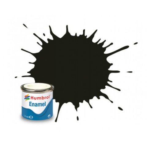 HUMBROL 14ml. Enamel Satin Dark Green