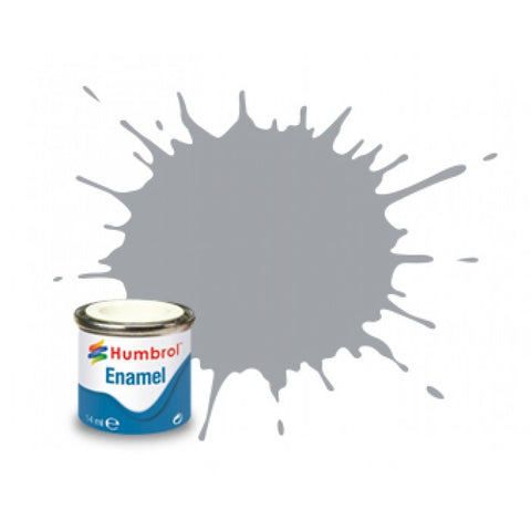 HUMBROL 14ml. Enamel Satin Light Aircraft Grey