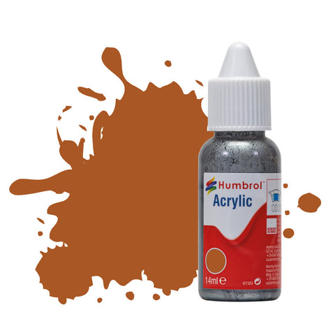HUMBROL 14ml Acrylic Tan Gloss